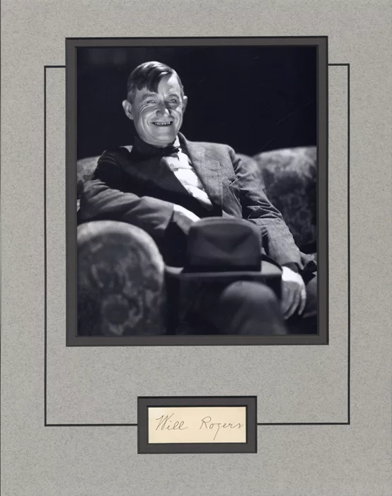 Will Rogers autograph