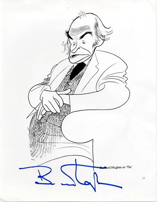 Barnard Hughes autograph
