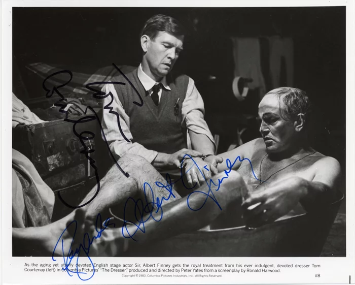 Albert Finney & Tom Courtenay autograph