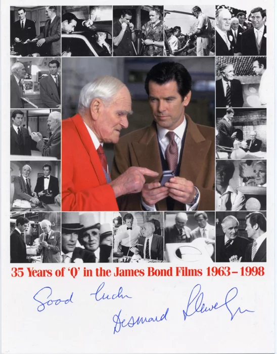 Desmond Llewelyn autograph