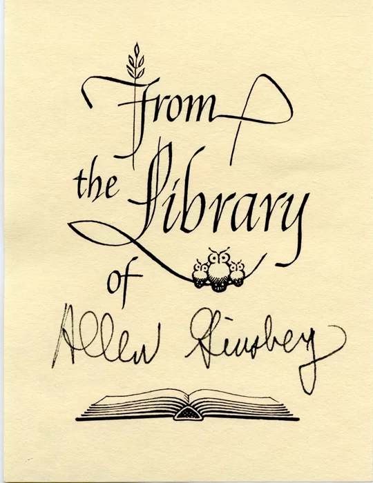 Allen Ginsberg autograph