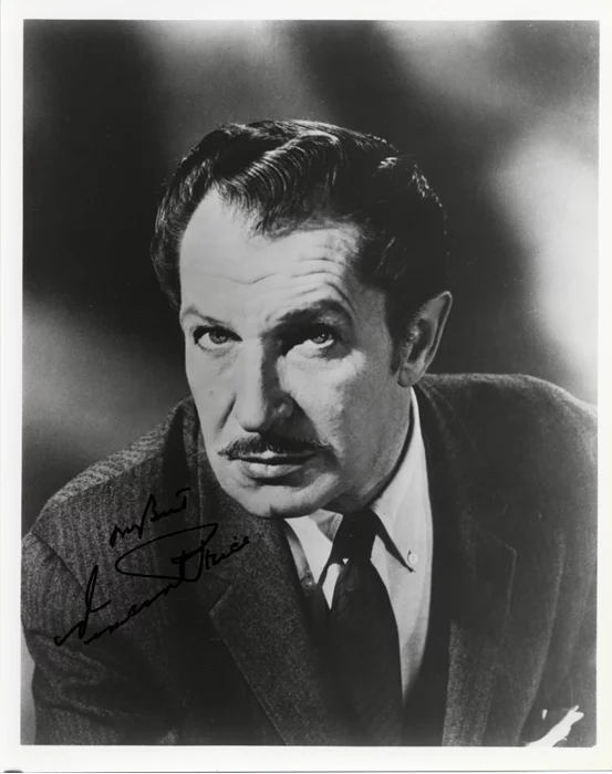 Vincent Price autograph