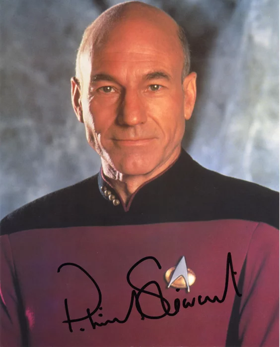 Patrick Stewart autograph