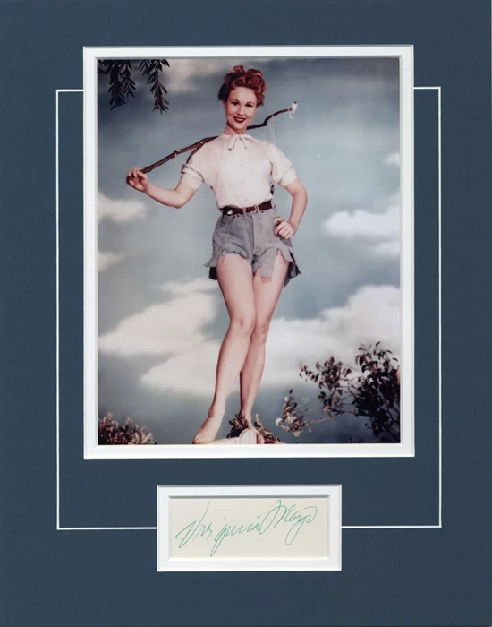 Virginia Mayo autograph