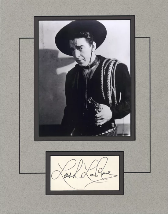 Lash LaRue autograph