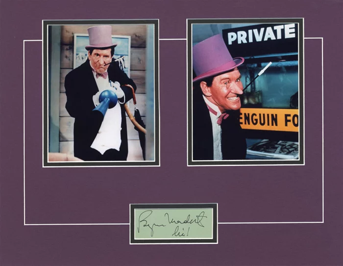 Burgess Meredith autograph