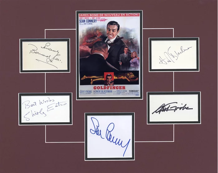 James Bond - Goldfinger cast autograph