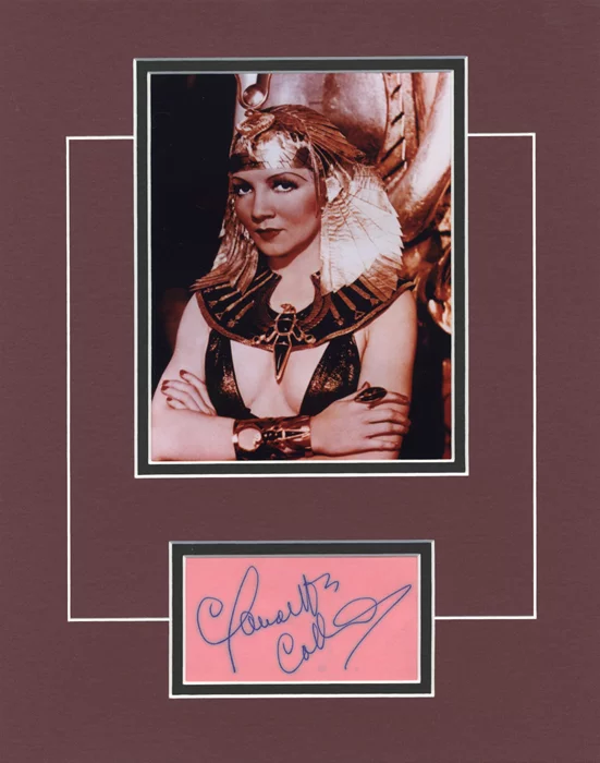 Claudette Colbert autograph