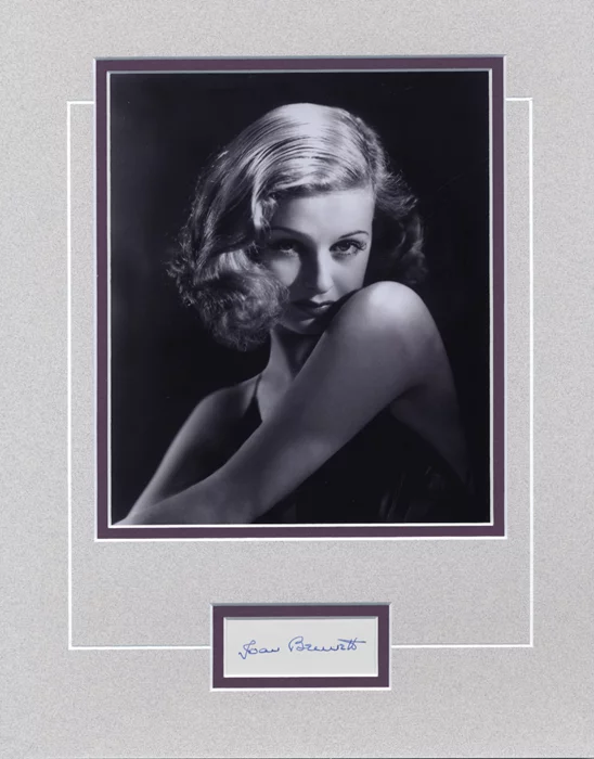Joan Bennett autograph