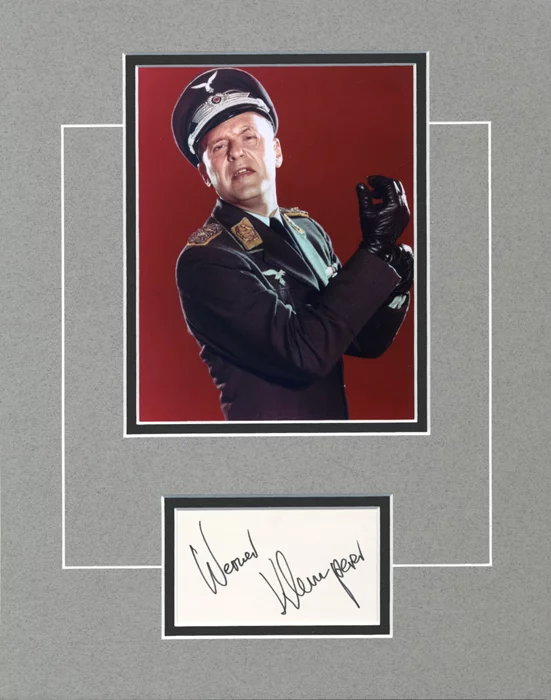 Werner Klemperer autograph