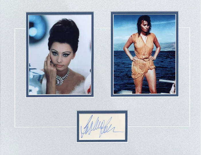 Sophia Loren autograph