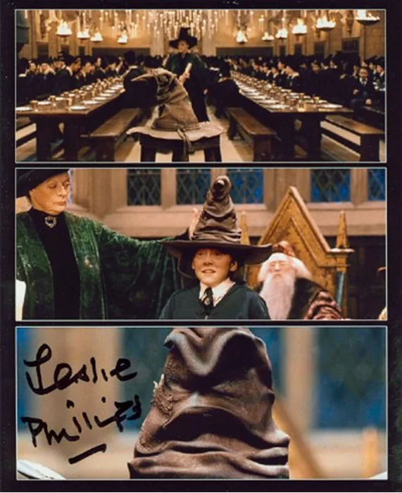 Leslie Phillips autograph