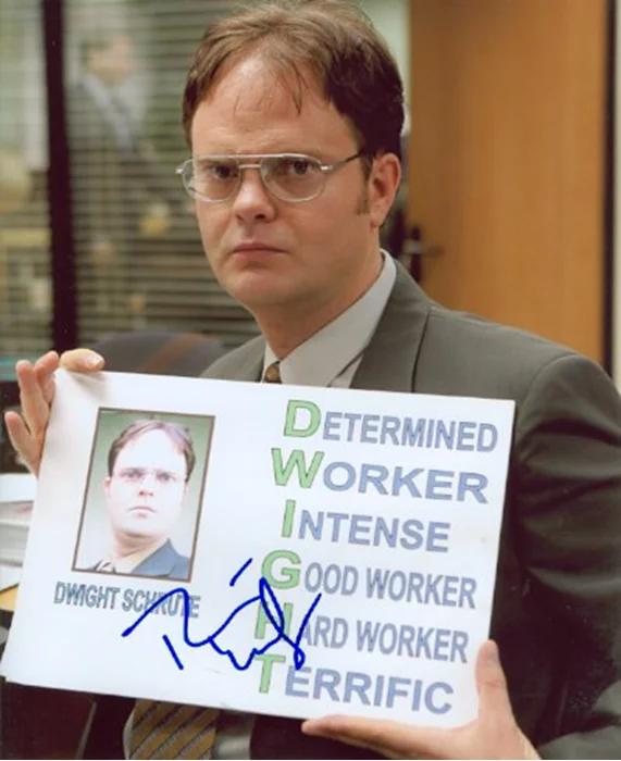Rainn Wilson autograph
