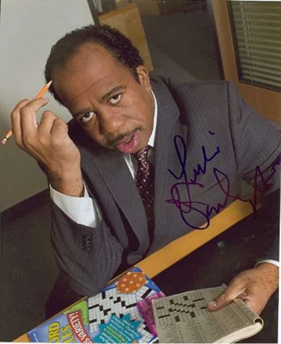 Leslie David Baker autograph