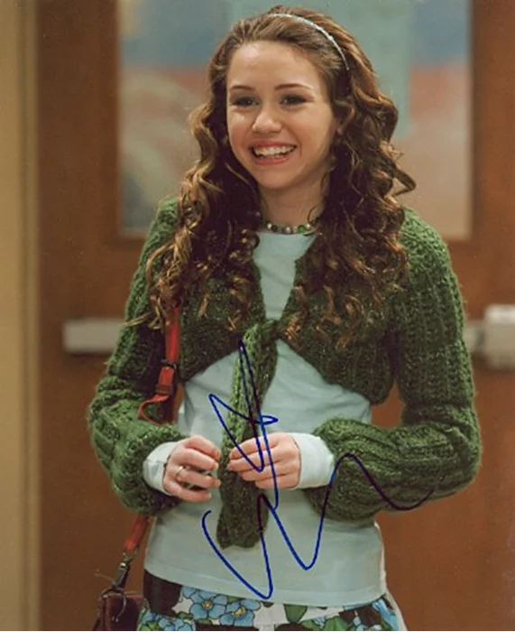 Miley Cyrus autograph