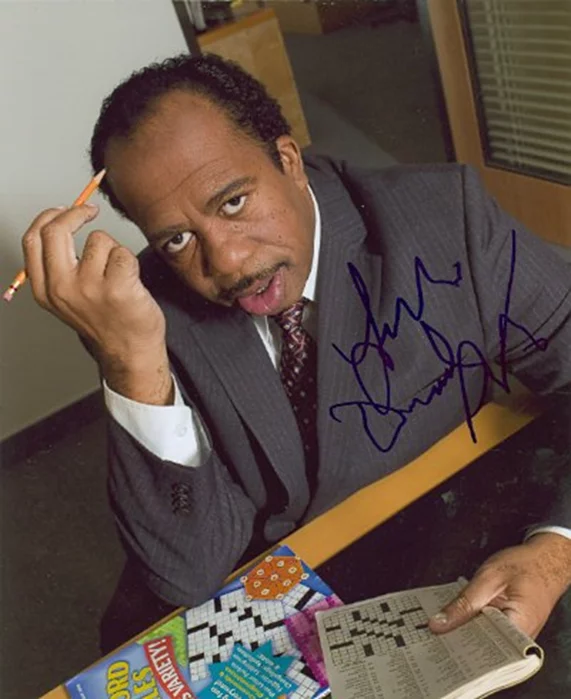 Leslie David Baker autograph
