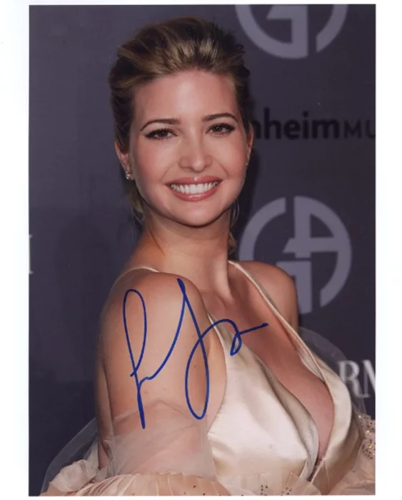 Ivanka Trump autograph