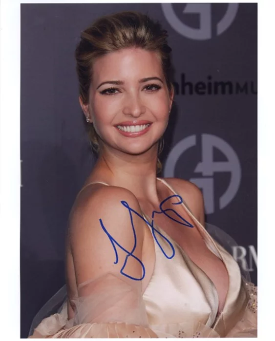 Ivanka Trump autograph