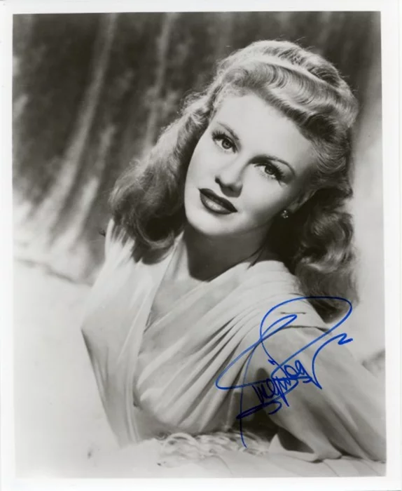 Ginger Rogers autograph
