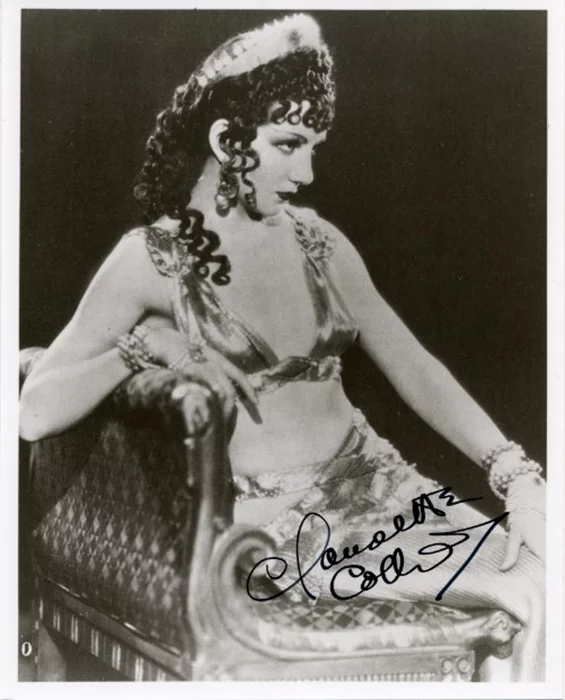 Claudette Colbert autograph