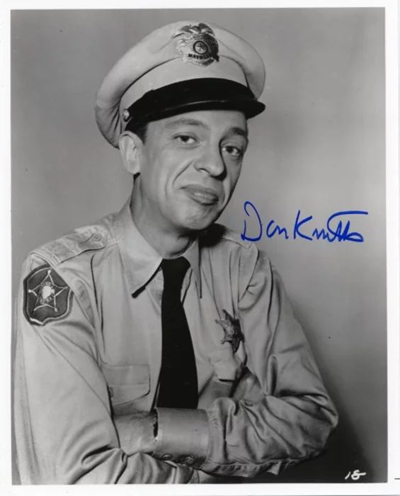 Don Knotts autograph