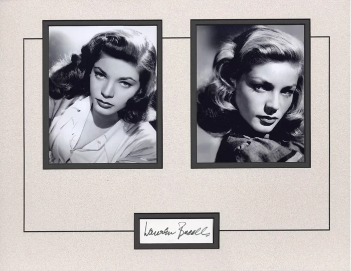 Lauren Bacall autograph