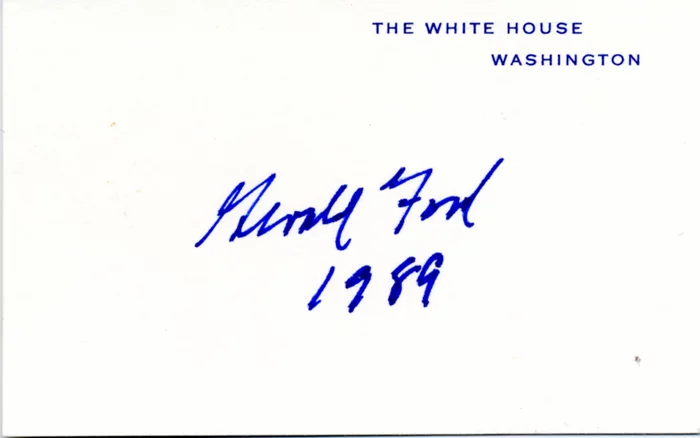 Gerald Ford autograph