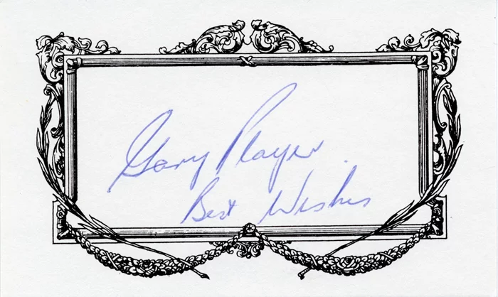 Gary Player autograph
