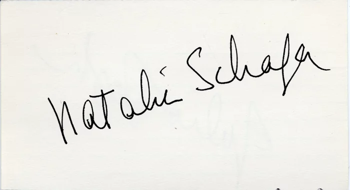 Natalie Schafer autograph