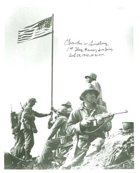 Charles W. Lindberg autograph