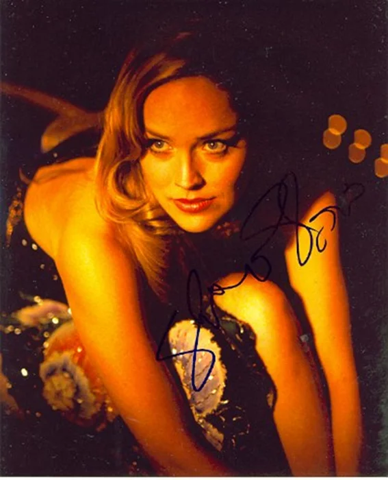Sharon Stone autograph