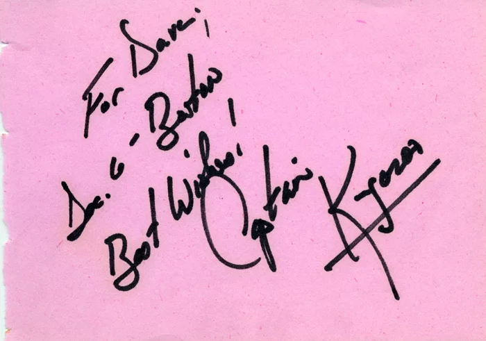 Captain Kangaroo autograph