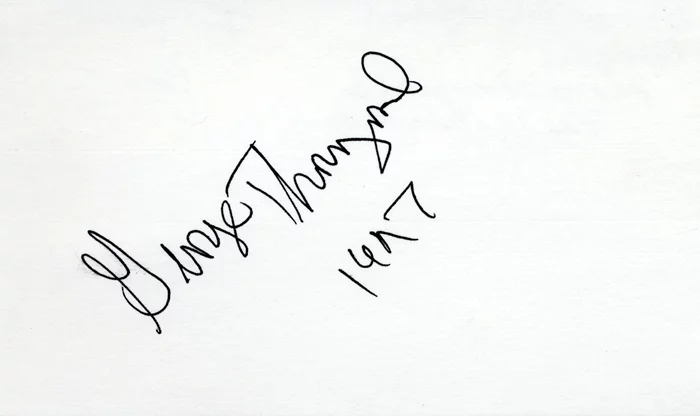 George Thorogood autograph