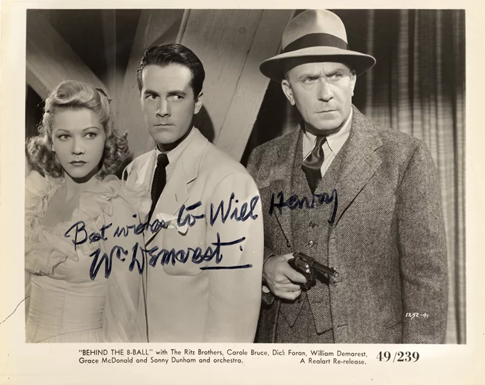 William Demarest autograph