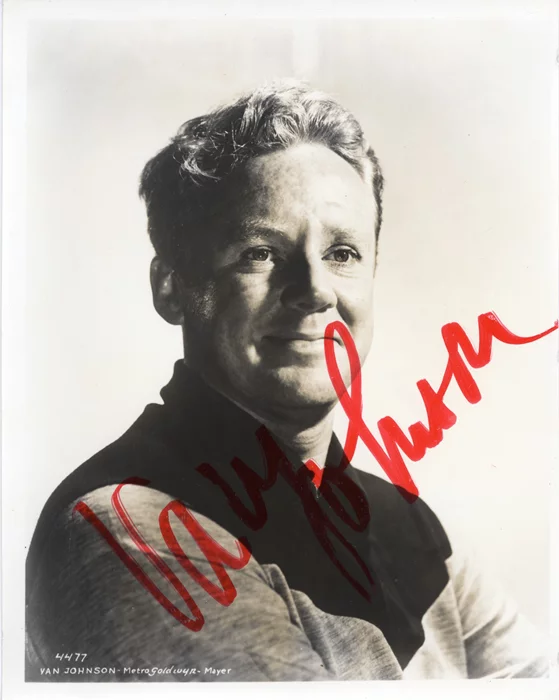 Van Johnson autograph