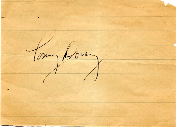 Tommy Dorsey autograph