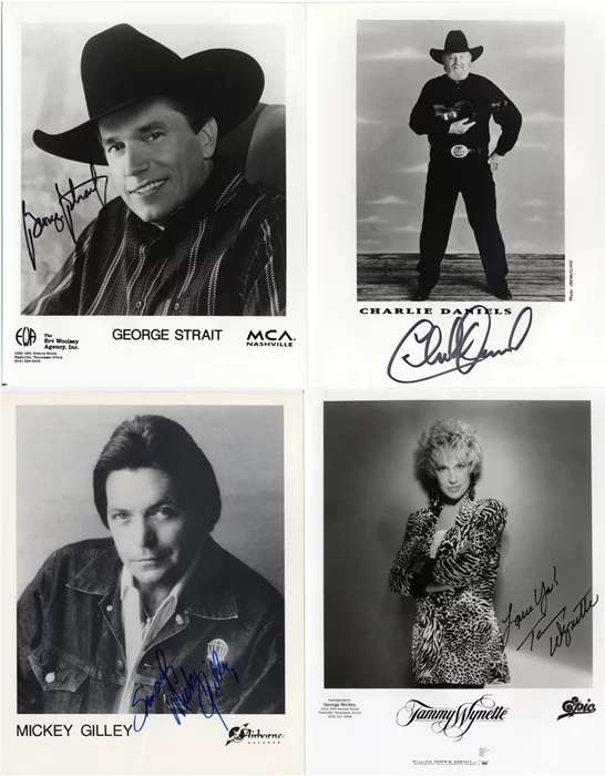 Country Singers Lot autograph