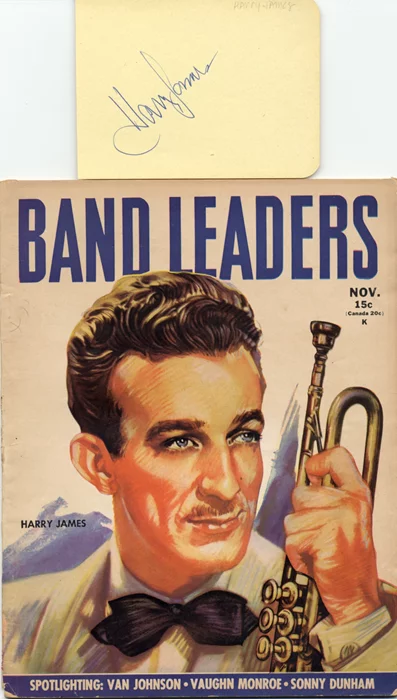 Harry James autograph