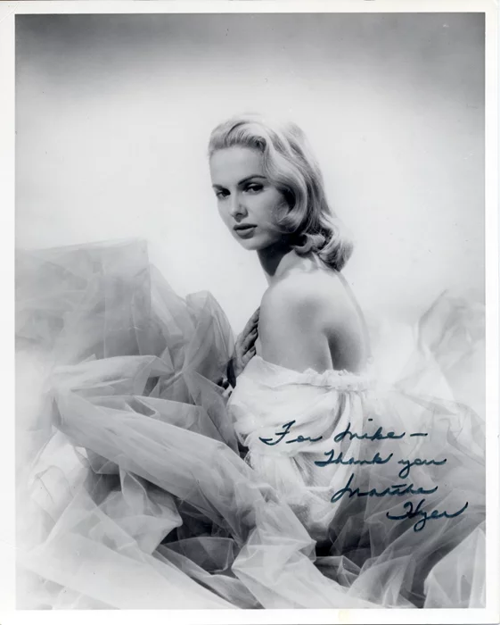 Martha Hyer autograph