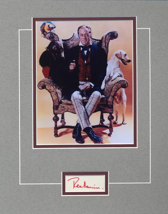 Rex Harrison as Dr. Doolittle autograph