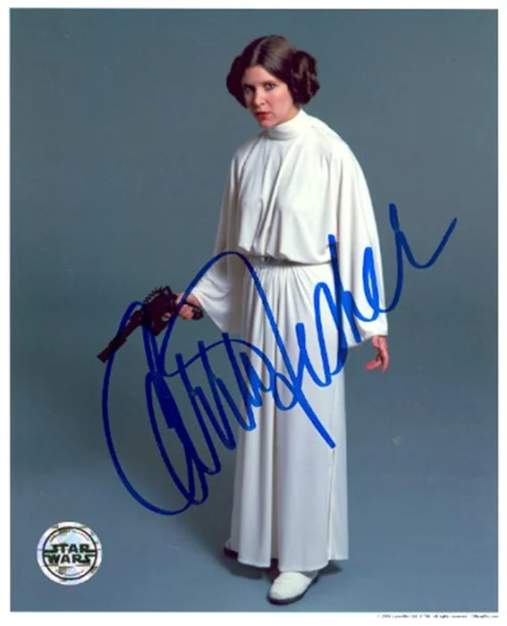 Carrie Fisher autograph