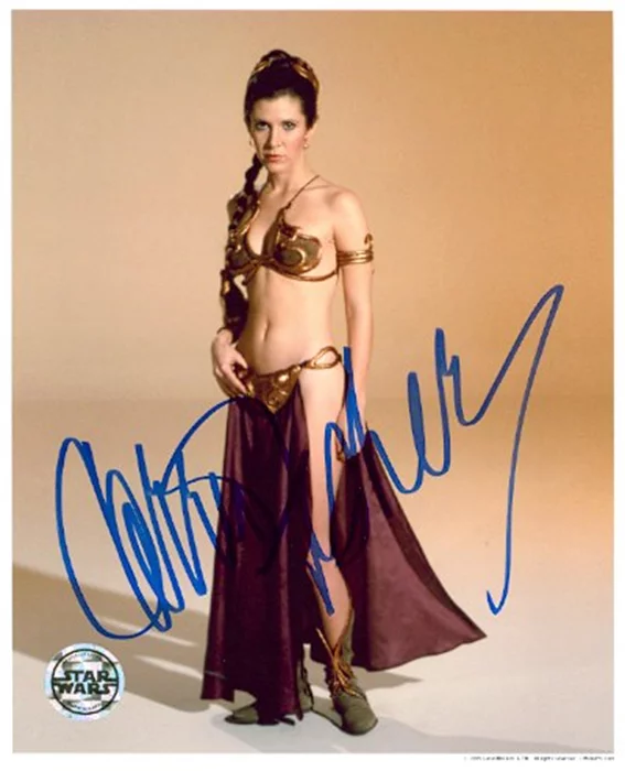 Carrie Fisher autograph