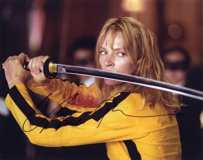 Uma Thurman autograph