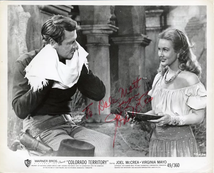 Joel McCrea autograph