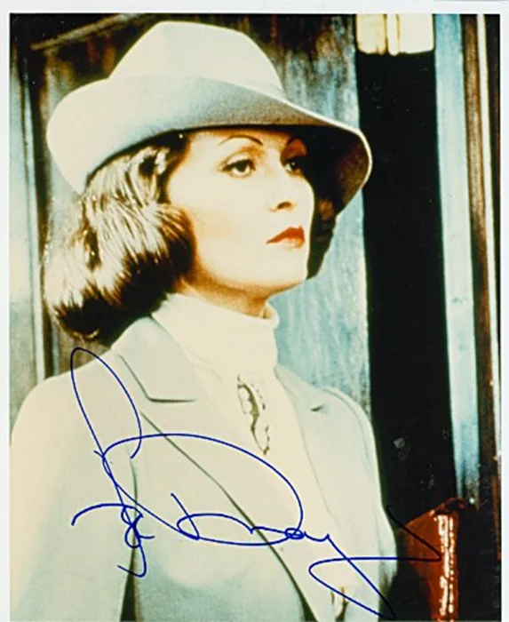 Faye Dunaway autograph