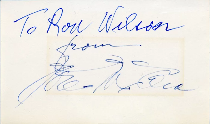 Joel McCrea autograph