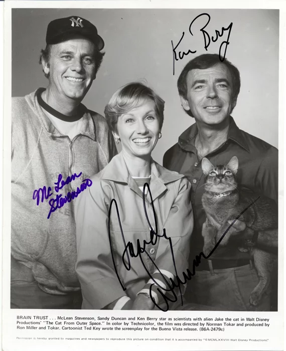 The Cat From Outer Space autograph