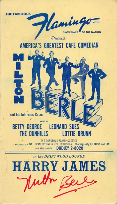 Milton Berle autograph