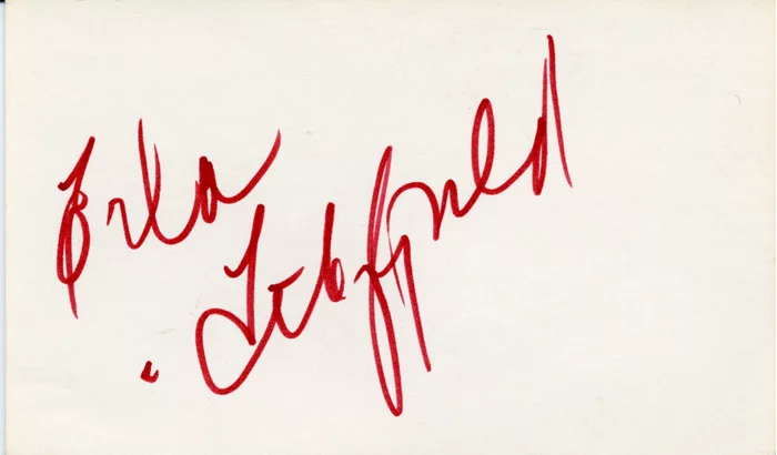 Ella Fitzgerald autograph