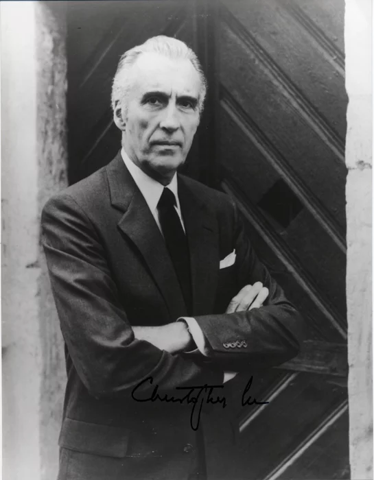 Christopher Lee autograph
